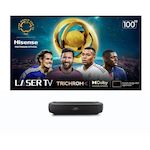 Hisense Vidéoprojecteur home cinéma 100L9HD Laser TV + écran ALR FRESNEL