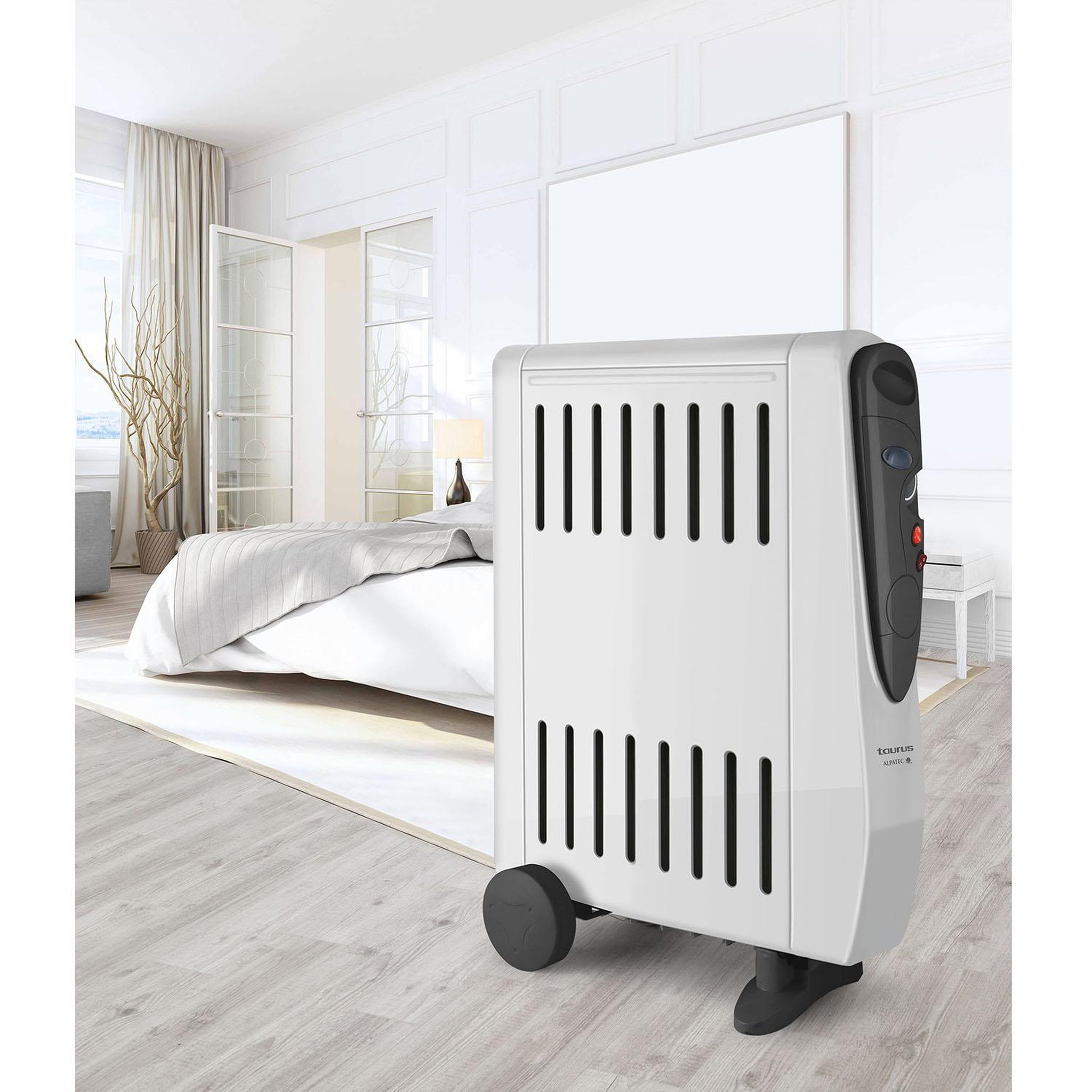 Voir la diapositive 3 : Taurus Alpatec Radiateur à bain d'huile 2000w avec humidificateur - TUAREG 2000