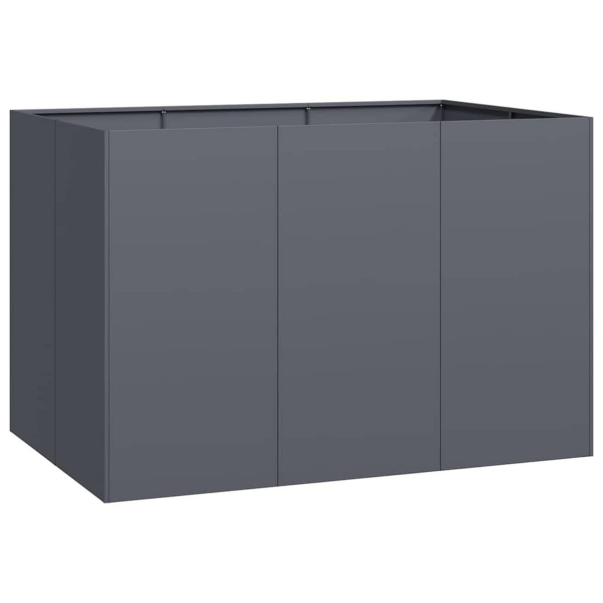 VIDAXL Jardiniere anthracite 120x80x80 cm acier