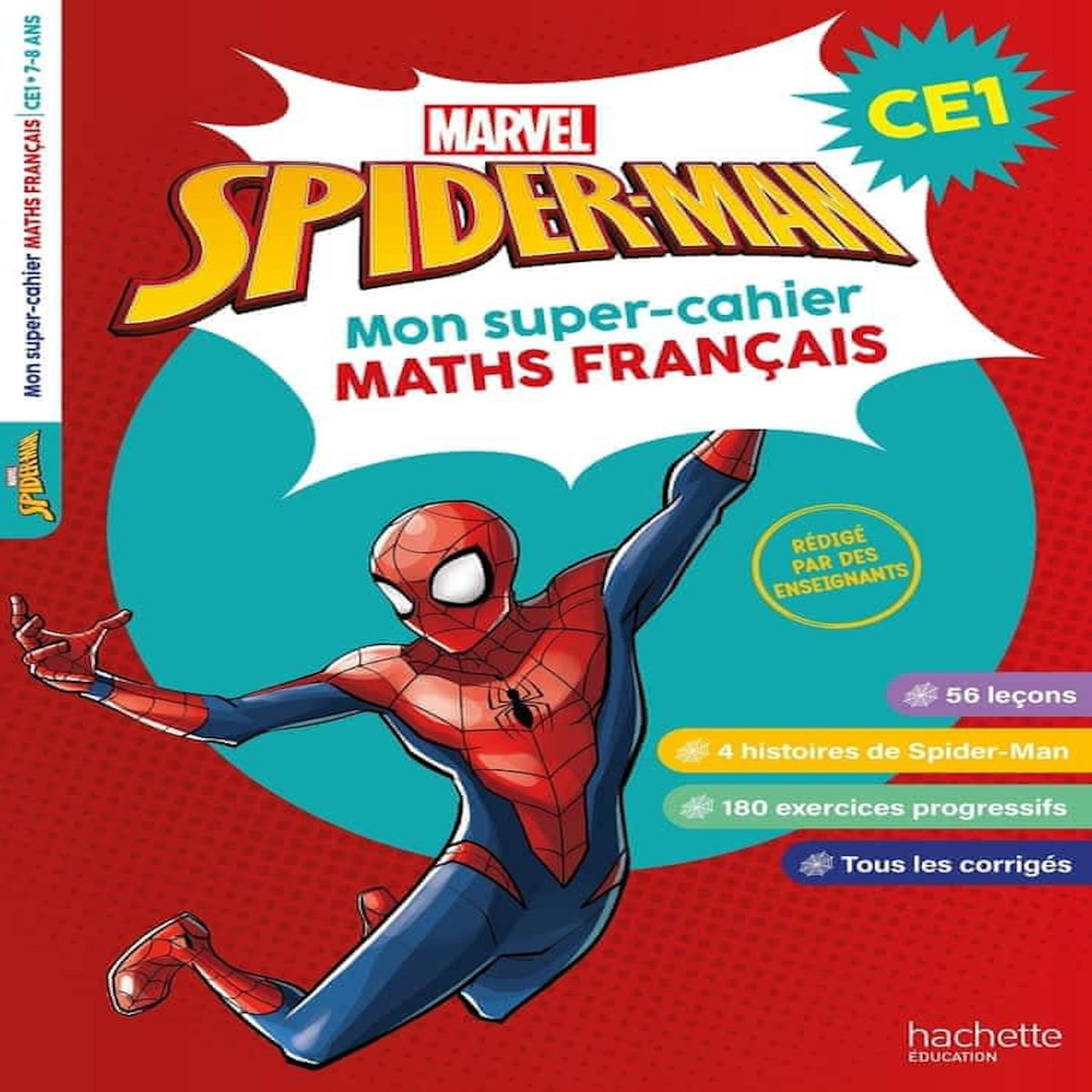 MON SUPER-CAHIER MATHS FRANCAIS MARVEL SPIDER-MAN CE1, Amcar Léopaul