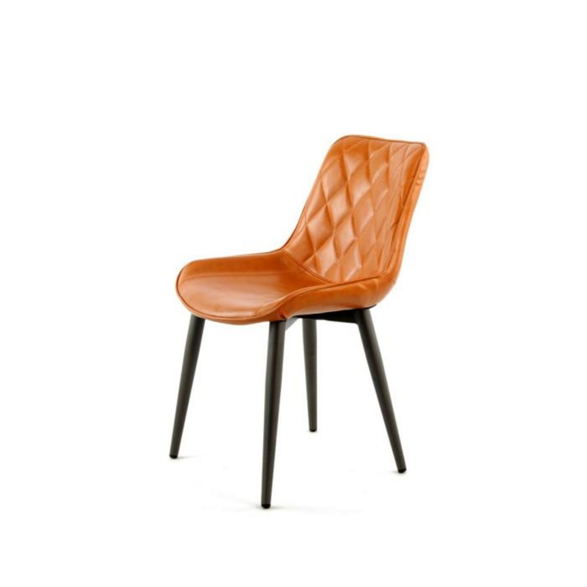 Paris Prix Lot de 2 Chaises Design  Cecil  81cm Orange