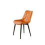 Voir la diapositive 2 : Paris Prix Lot de 2 Chaises Design  Cecil  81cm Orange