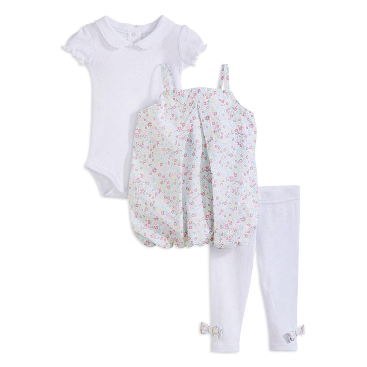 IN EXTENSO Ensemble robe + legging + body bébé