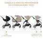 Voir la diapositive 4 : KINDERKRAFT Poussette 2 en 1 avec nacelle YOXI, roues anti-crevaison et accessoires