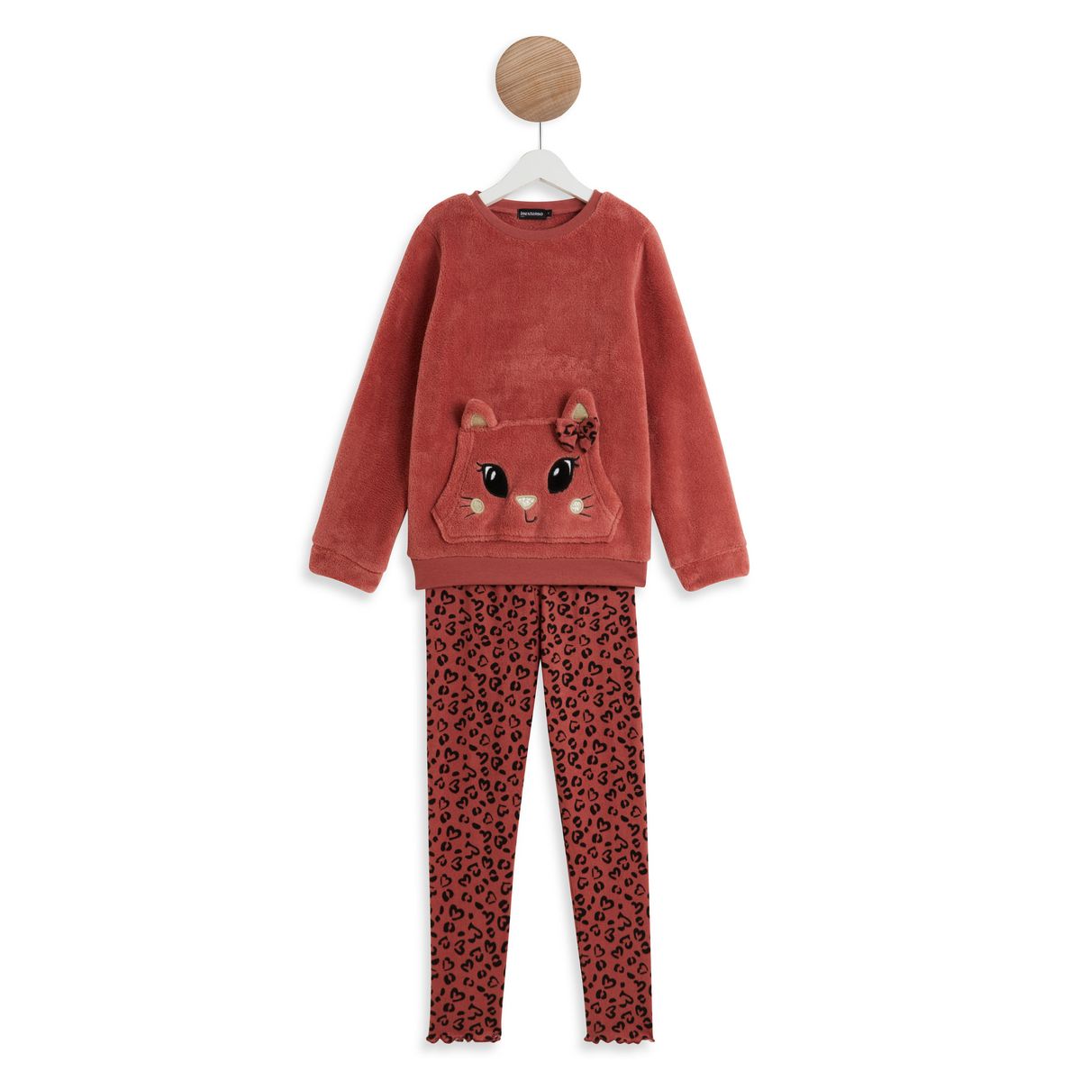 INEXTENSO Pyjama rose fille