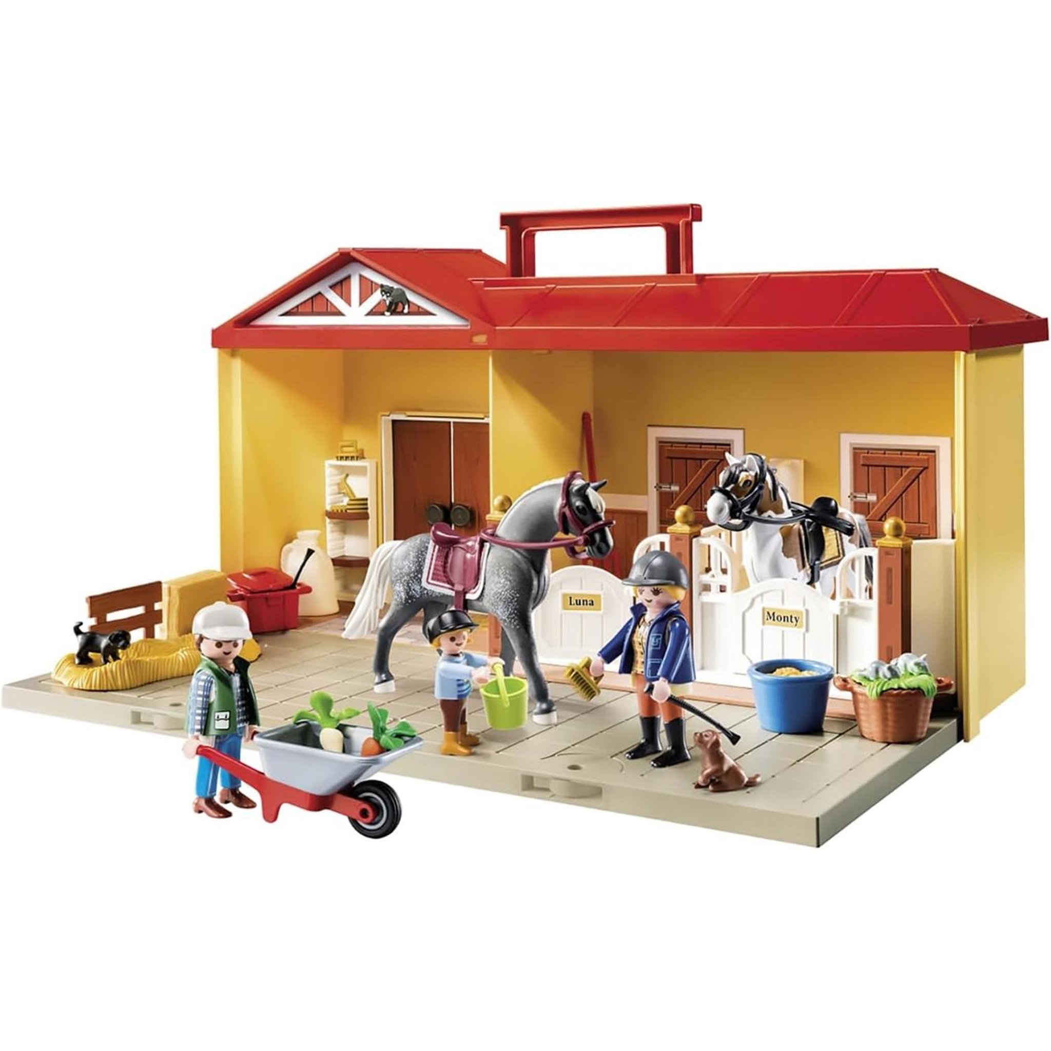 Voir la diapositive 2 : PLAYMOBIL Country Écurie transportable