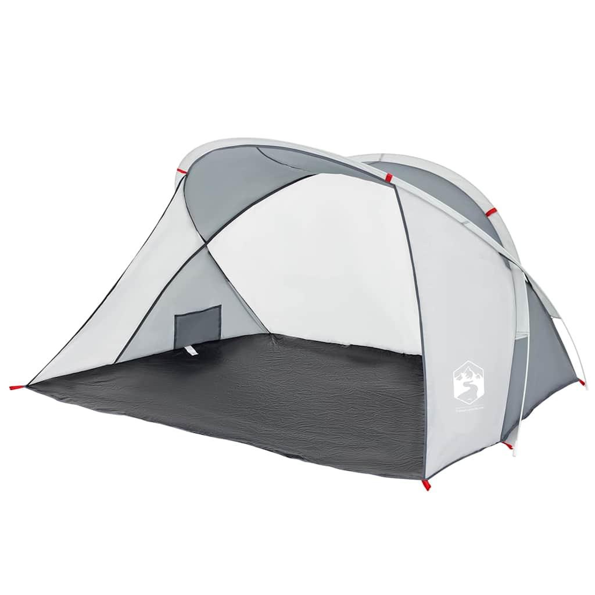 Voir la diapositive 2 : VIDAXL Tente de plage 2 personnes gris escamotable impermeable