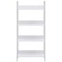 Voir la diapositive 3 : VIDAXL Bibliotheque a 4 niveaux blanc 60x27,6x124,5 cm bois ingenierie
