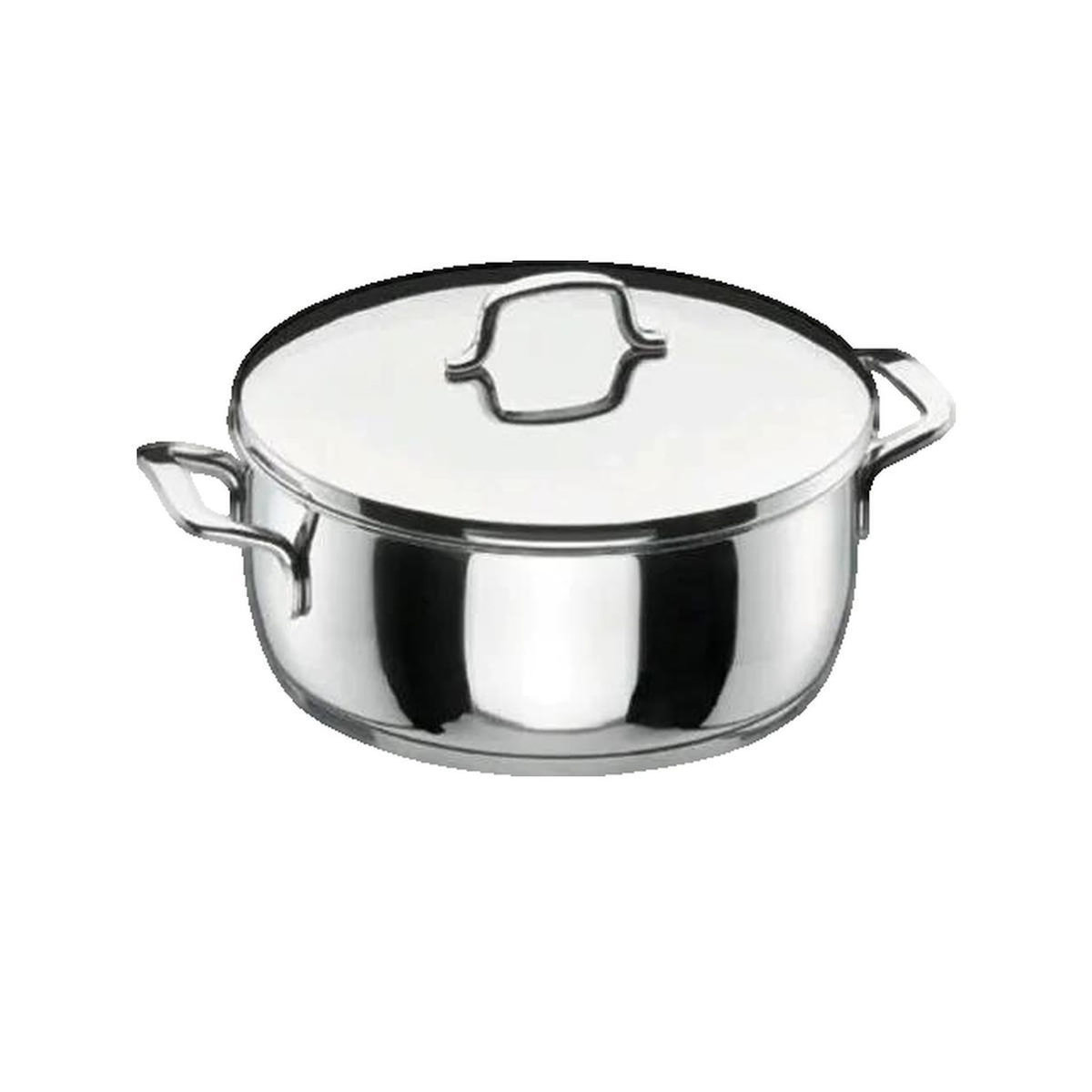 Lacor Cocotte en acier inoxydable Lacor Modèle 8414271900266 avec fond triple couche 26 cm 4,5 L