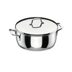 Lacor Cocotte en acier inoxydable Lacor Modèle 8414271900266 avec fond triple couche 26 cm 4,5 L