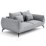 Voir la diapositive 3 : LISA DESIGN Arica - canapé droit 2 places en tissu texturé