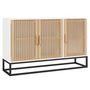 Voir la diapositive 2 : VIDAXL Buffet blanc 105x30x65 cm bois d'ingenierie