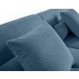 Voir la diapositive 5 : LISA DESIGN Onyx - canapé modulable d'angle droit - 5 places - en velours côtelé