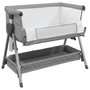 Voir la diapositive 4 : VIDAXL Lit pour bebe avec matelas Gris clair Tissu de lin