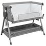 Voir la diapositive 4 : VIDAXL Lit pour bebe avec matelas Gris clair Tissu de lin