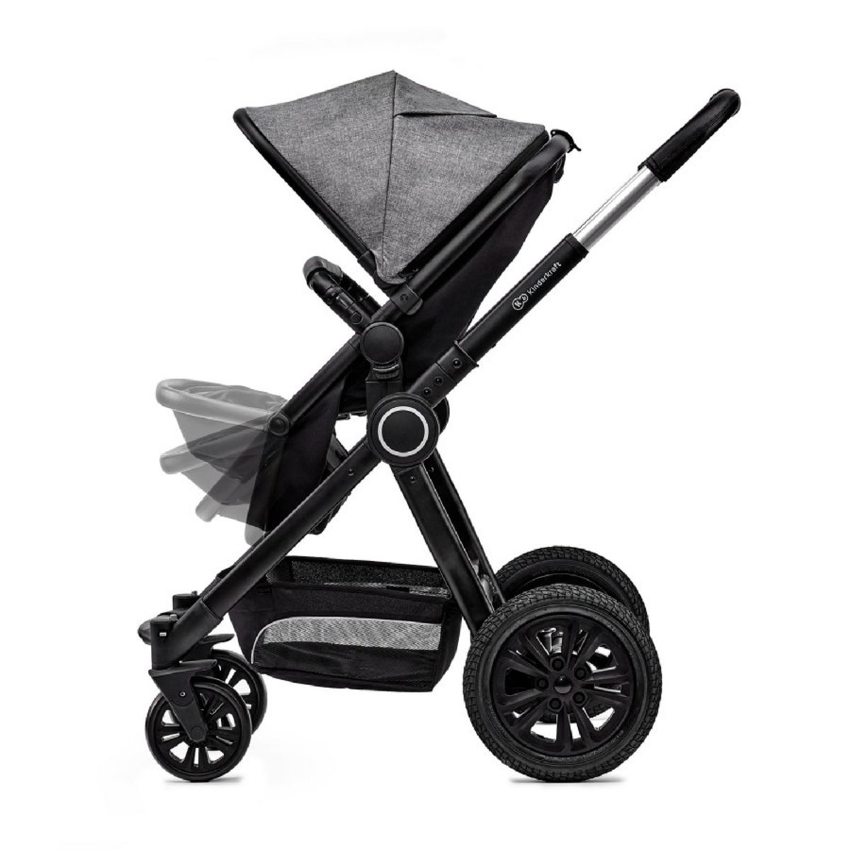 KINDERKRAFT Poussette 3 en 1 compacte Veo