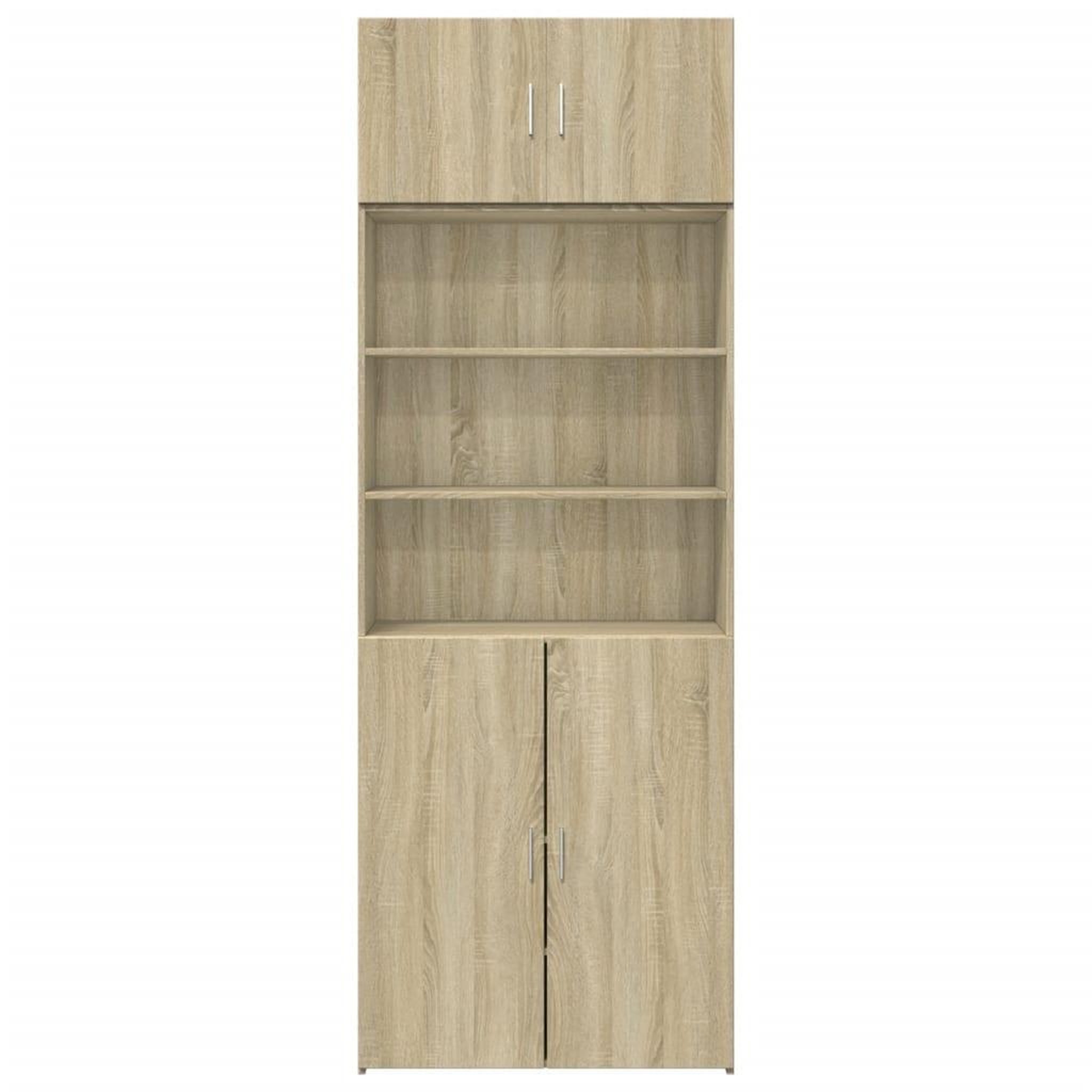 Voir la diapositive 4 : VIDAXL Armoire de rangement chene sonoma 80x42,5x225 cm