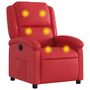 Voir la diapositive 2 : VIDAXL Fauteuil de massage inclinable rouge similicuir