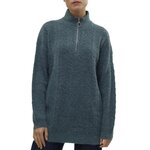 Vero Moda Pull 1/4 Zip  Femme Vero  oda  ili. Coloris disponibles : Bleu