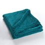 Voir la diapositive 3 : Paris Prix Plaid Uni en Flanelle  Nelia  125x150cm Bleu