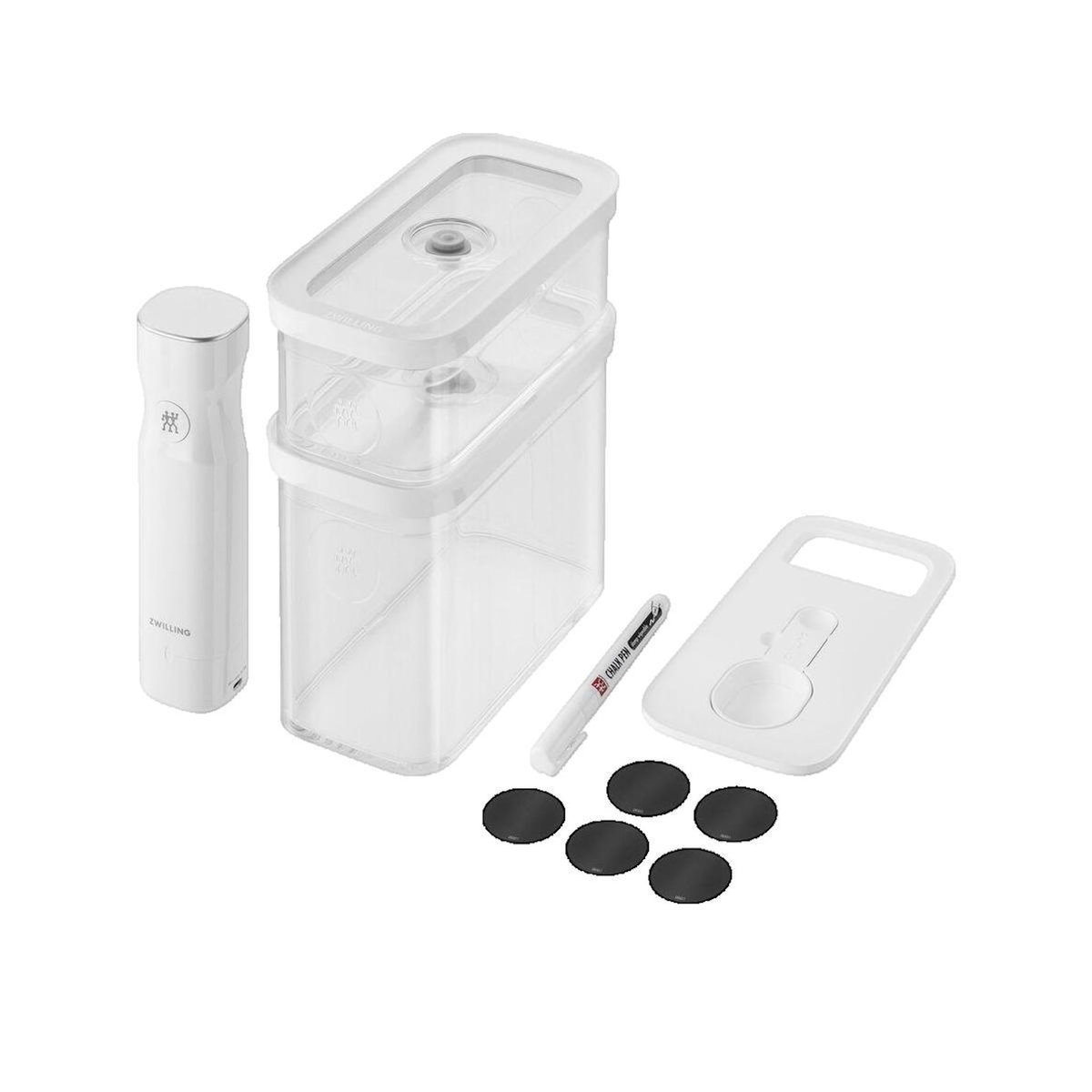 ZWILLING Kit de conservation sous vide Zwilling Fresh & Save Cube avec pompe et étiquettes NFC