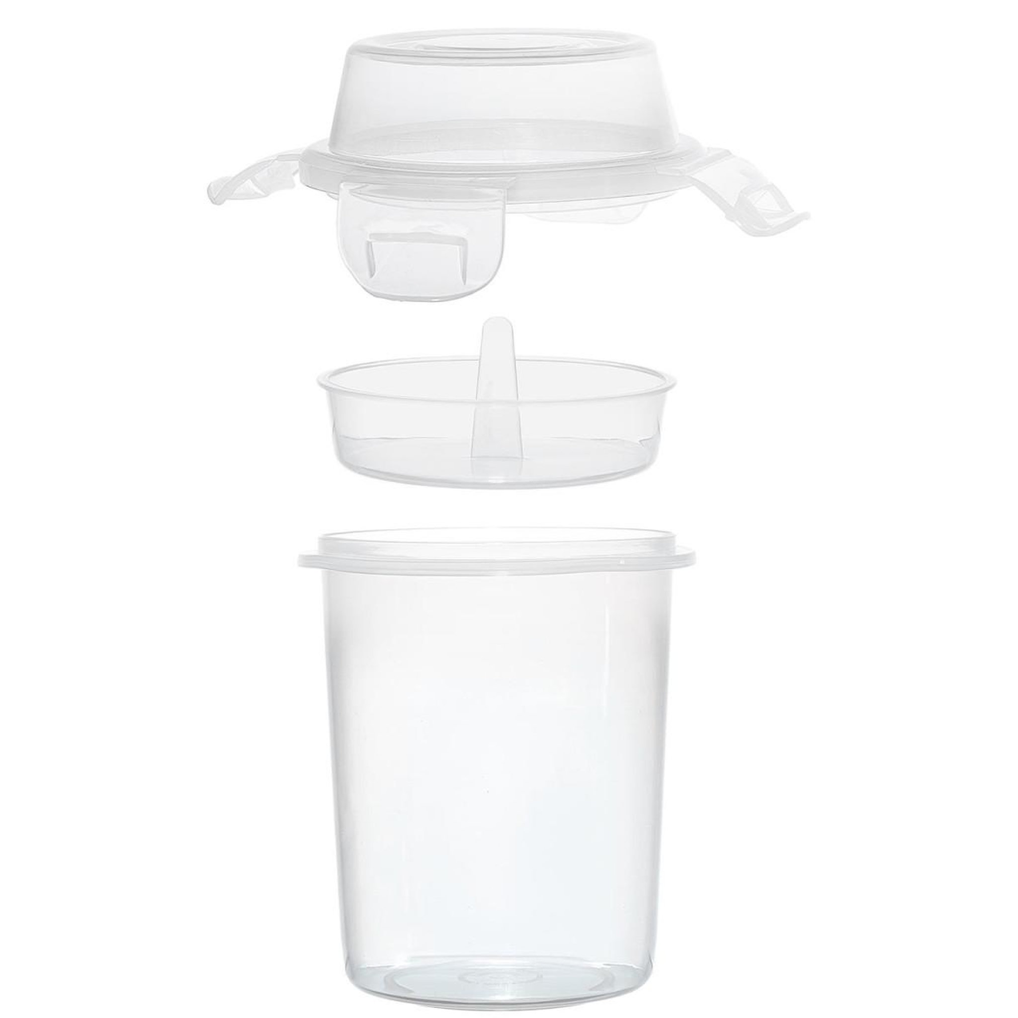 Voir la diapositive 2 : COOK CONCEPT Lunch Box Double Compartiment  Gobelet  35cl Transparent