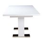 Voir la diapositive 3 : Habitat et Jardin Table repas extensible  Toda  - 140/180 x 90 x 77 cm - Blanc