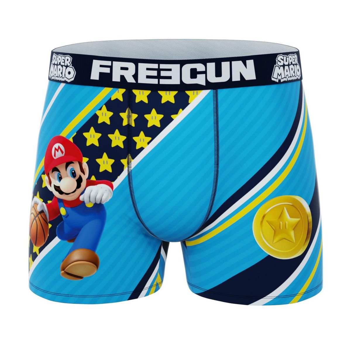 FREEGUN Lot de 3 boxers enfant Super Mario Bros