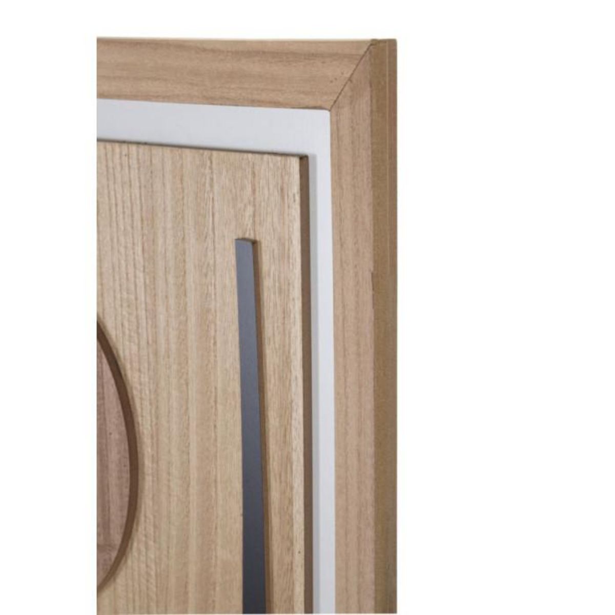 Paris Prix Décoration Murale Encadrée  Astrys  80cm Naturel & Noir