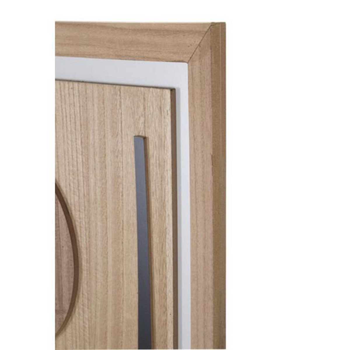Paris Prix Décoration Murale Encadrée  Astrys  80cm Naturel & Noir