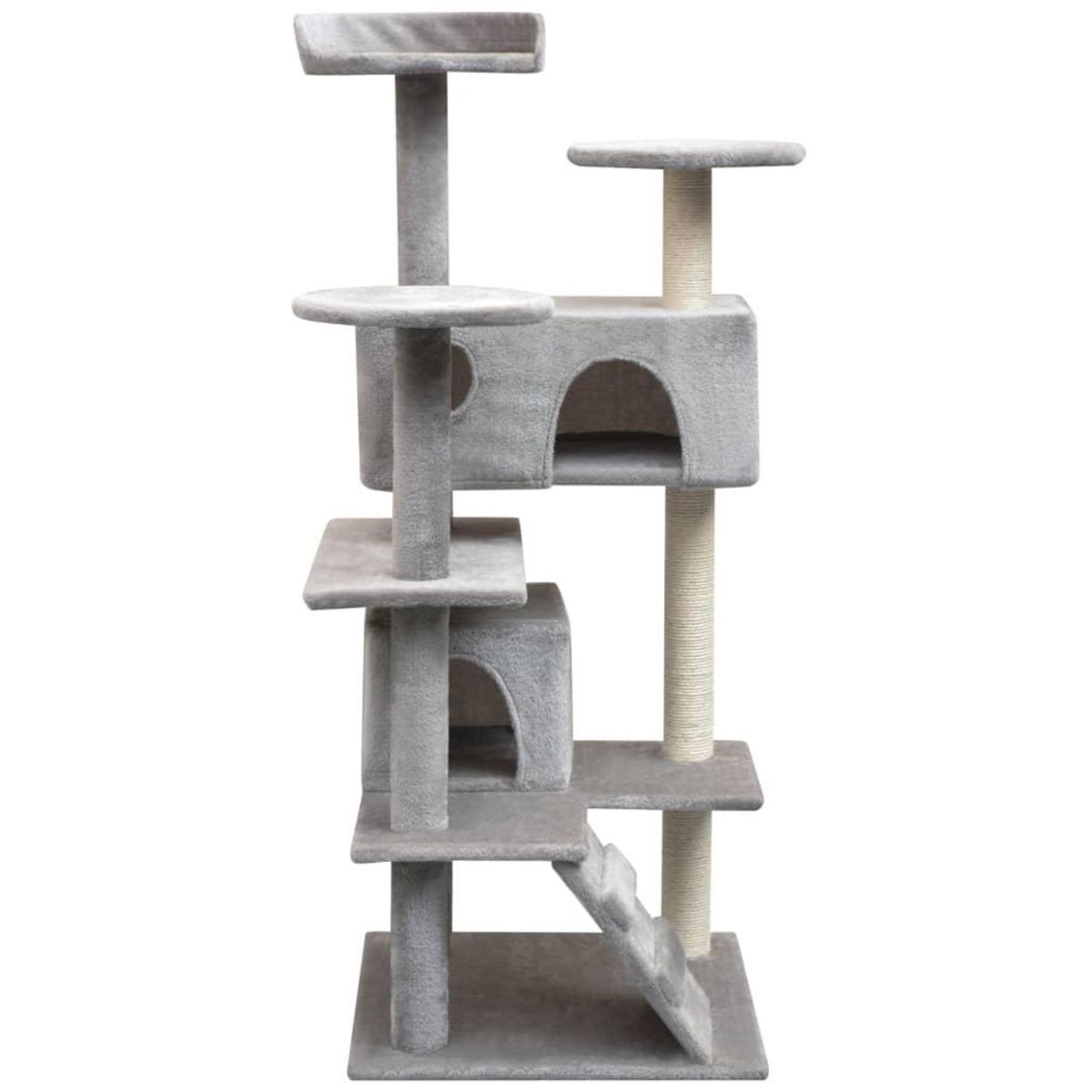 VIDAXL Arbre a chat avec griffoirs en sisal 125 cm Gris