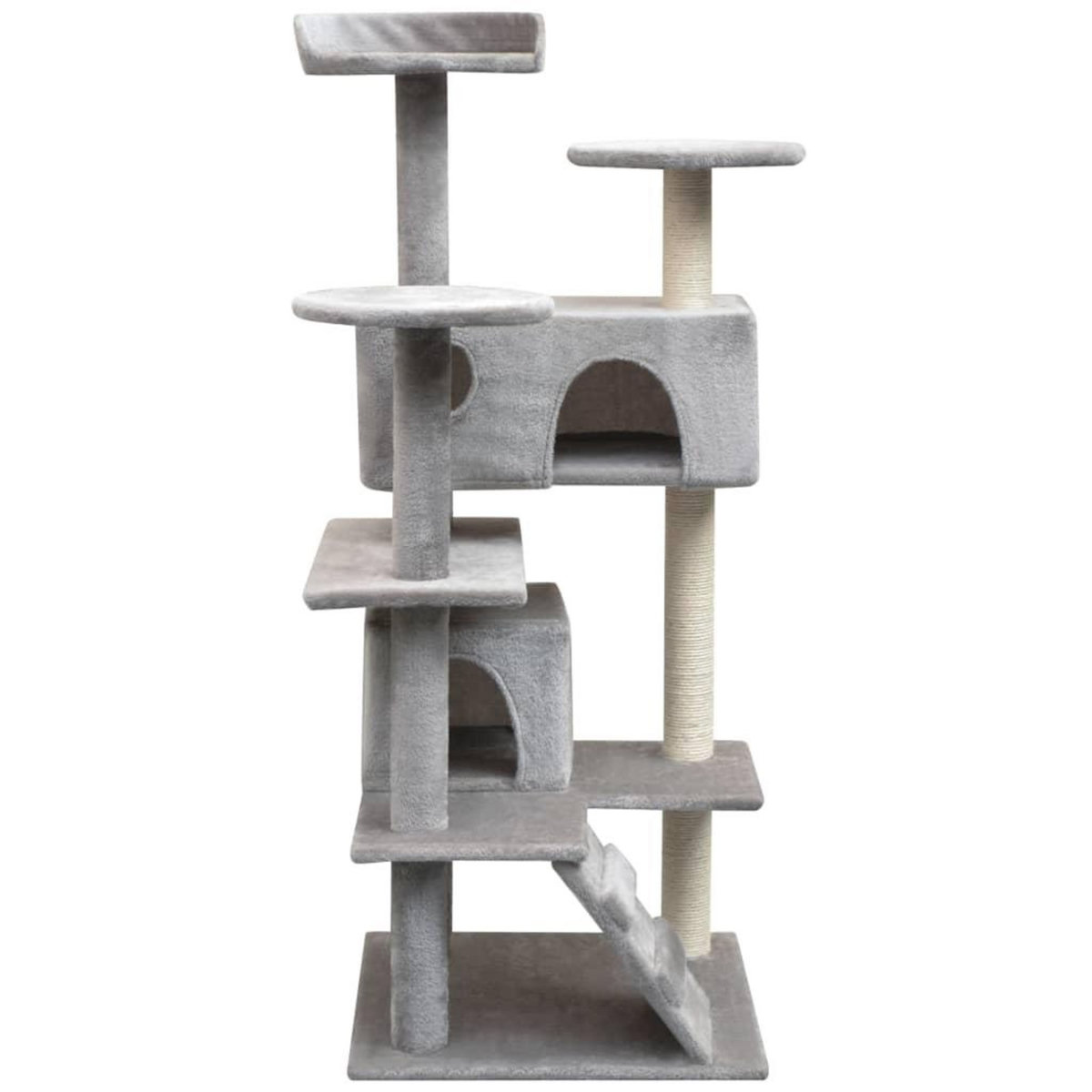 VIDAXL Arbre a chat avec griffoirs en sisal 125 cm Gris
