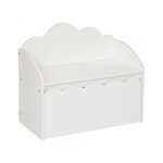 Atmosphera Kids Banc & Coffre de Rangement  Douceur  60cm Blanc