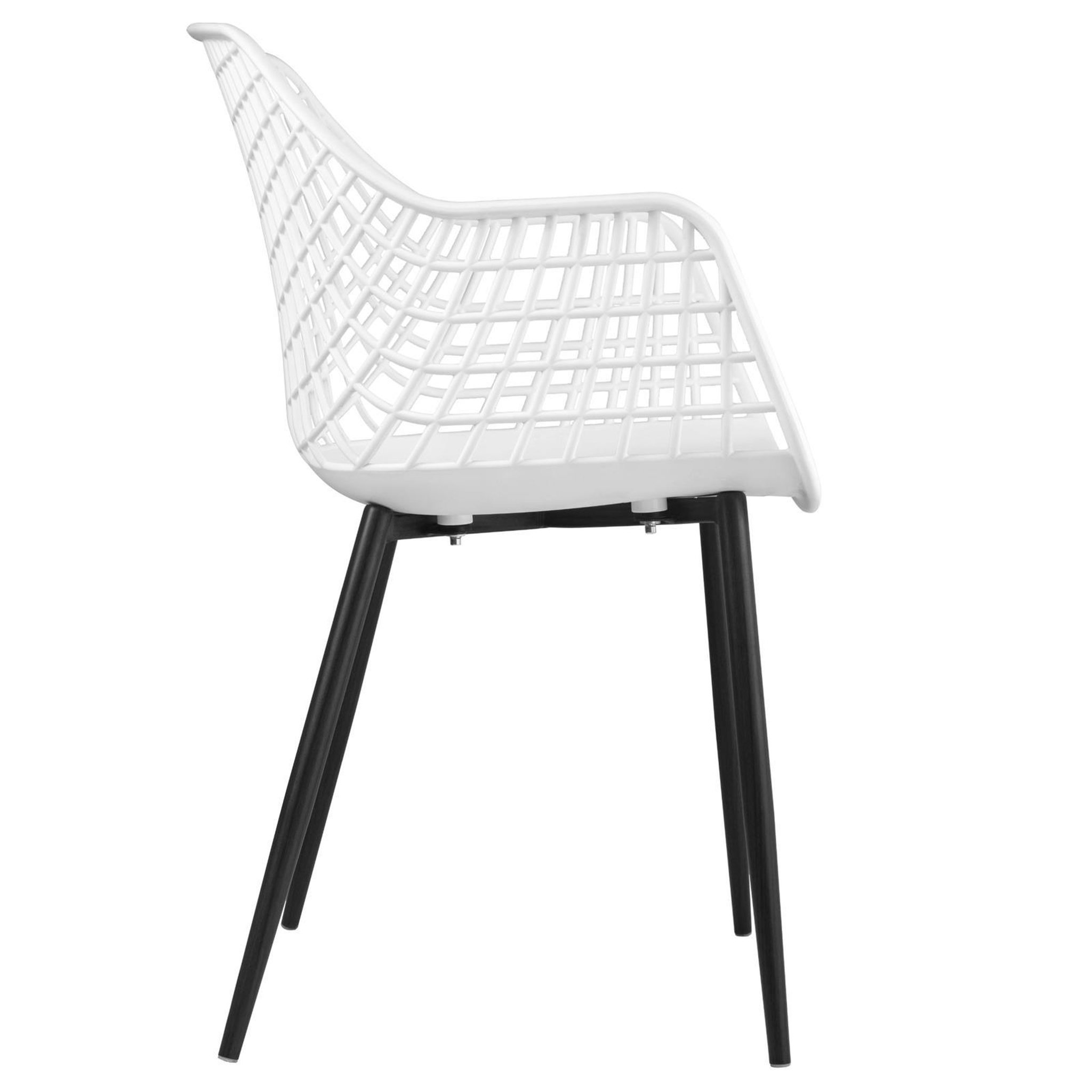 Voir la diapositive 5 : IDIMEX Lot de 4 chaises LUCIA, en plastique