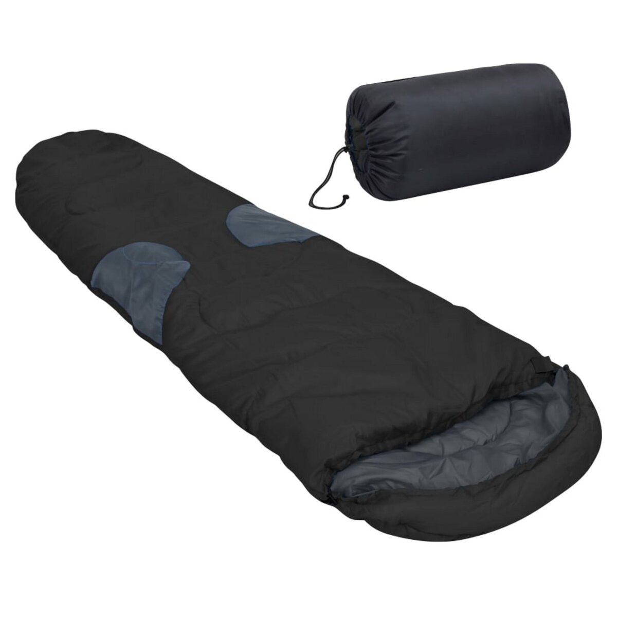 VIDAXL Sac de couchage Noir 5 C 2 000 g pas cher Auchan.fr