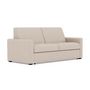 Voir la diapositive 3 : BEST MOBILIER Julia - canapé 3 places convertible express couchage quotidien 140 cm matelas 18 cm en tissu