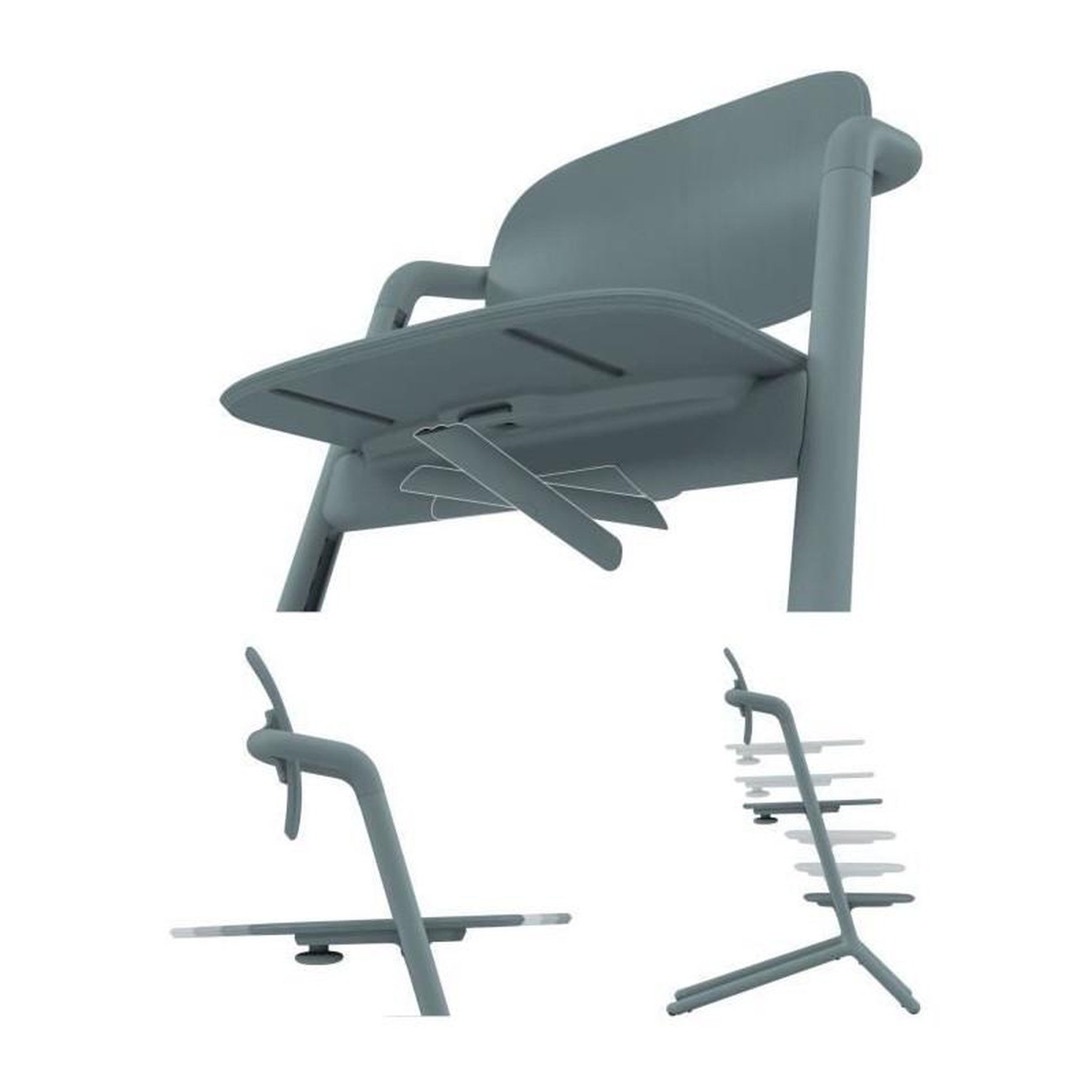 Voir la diapositive 6 : CYBEX Chaise haute évolutive CYBEX LEMO 2 - Bleu - Réglable en hauteur et en profondeur - Set bébé inclus