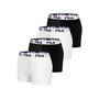 Voir la diapositive 1 : FILA Lot de 4 Boxers Coton homme FU5016 Uni