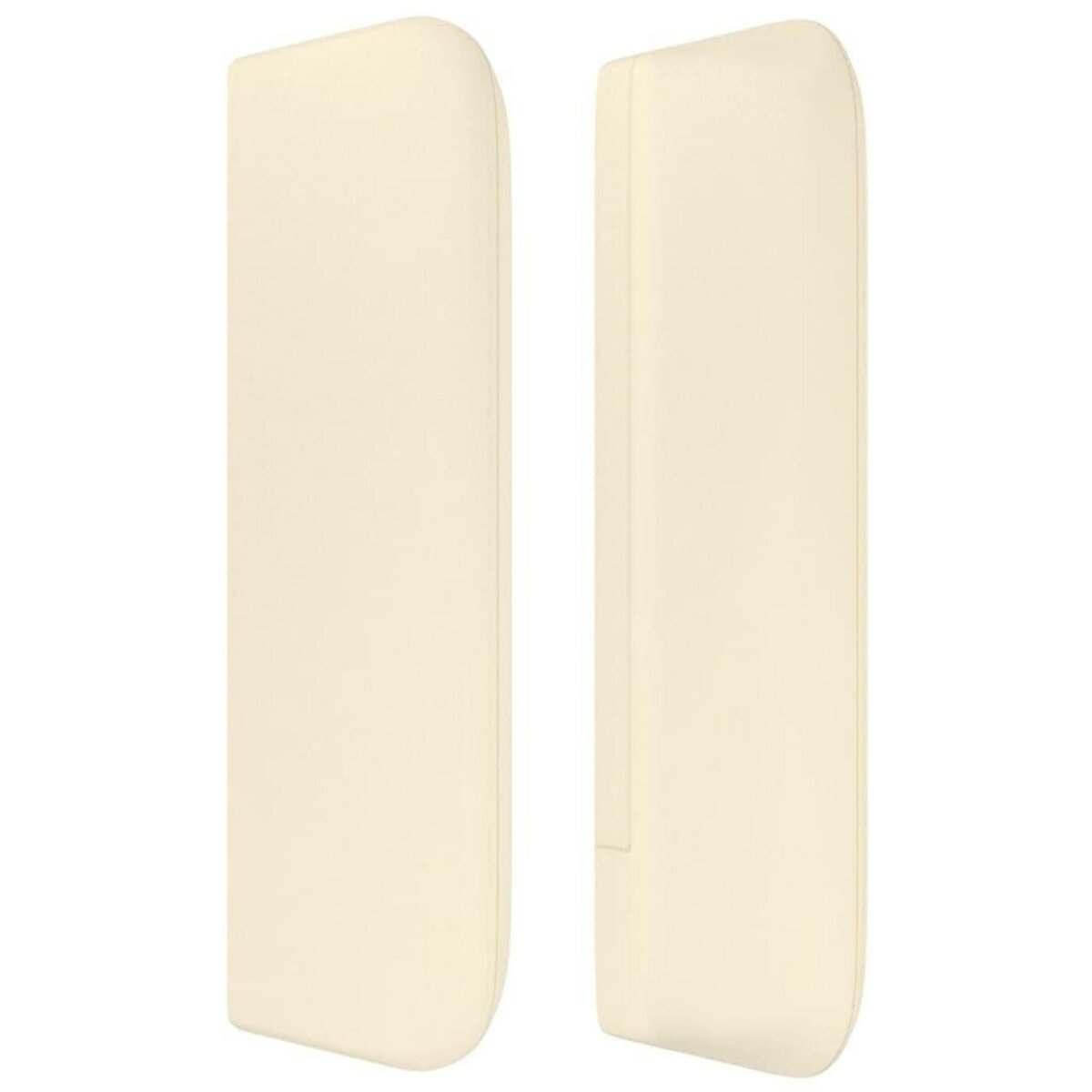 VIDAXL Tete de lit avec oreilles Creme 83x16x78/88 cm Similicuir