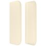 Voir la diapositive 4 : VIDAXL Tete de lit avec oreilles Creme 83x16x78/88 cm Similicuir