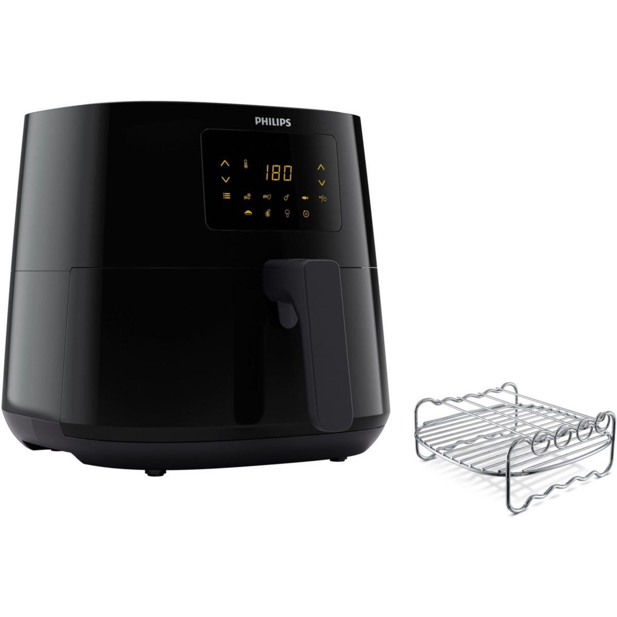 Voir la diapositive 2 : Philips Airfryer HD9270/96 Friteuse sans huile connectée Noir, Série 5000 XL 6.2L