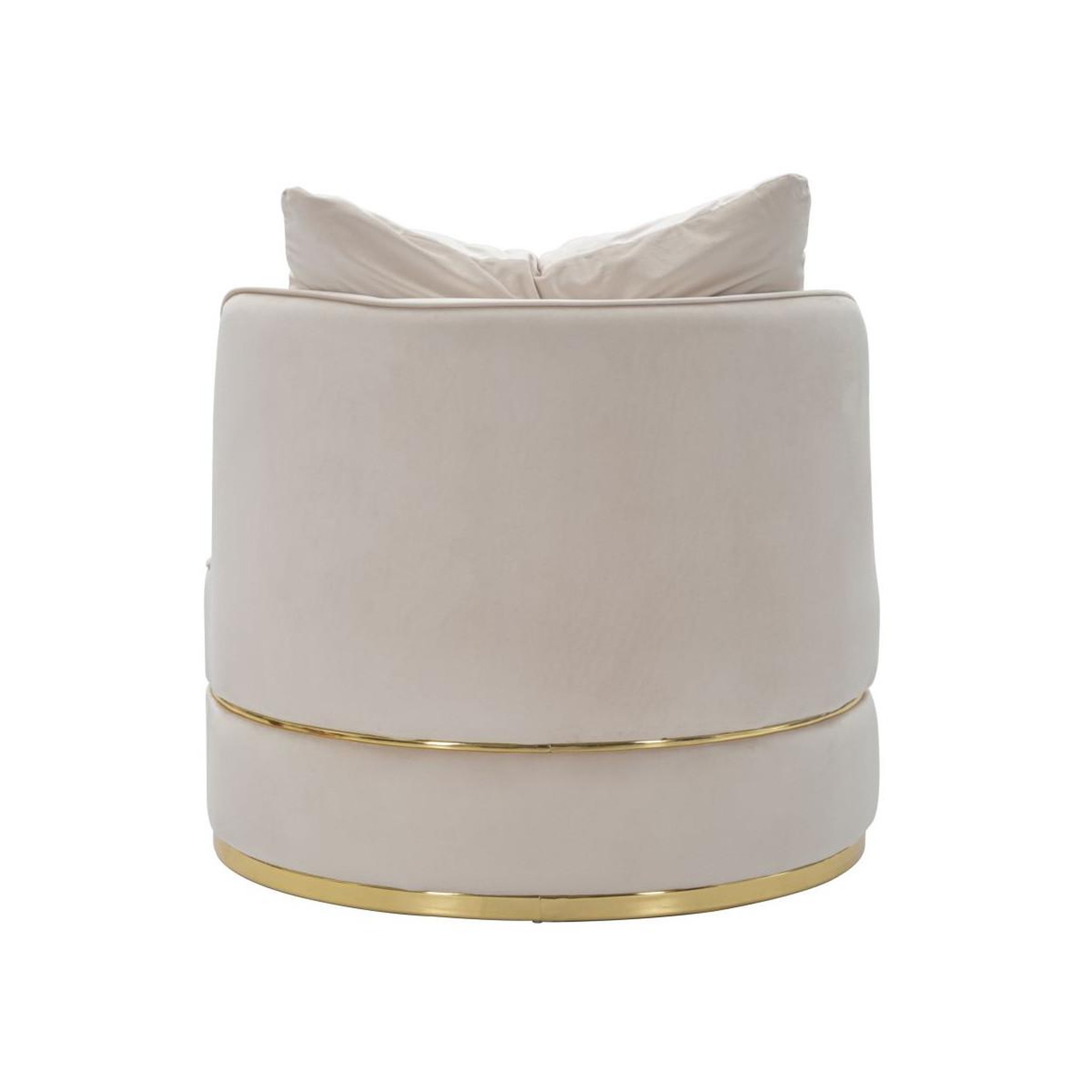 Voir la diapositive 4 : Paris Prix Fauteuil en velours design  paris  84cm crème & or