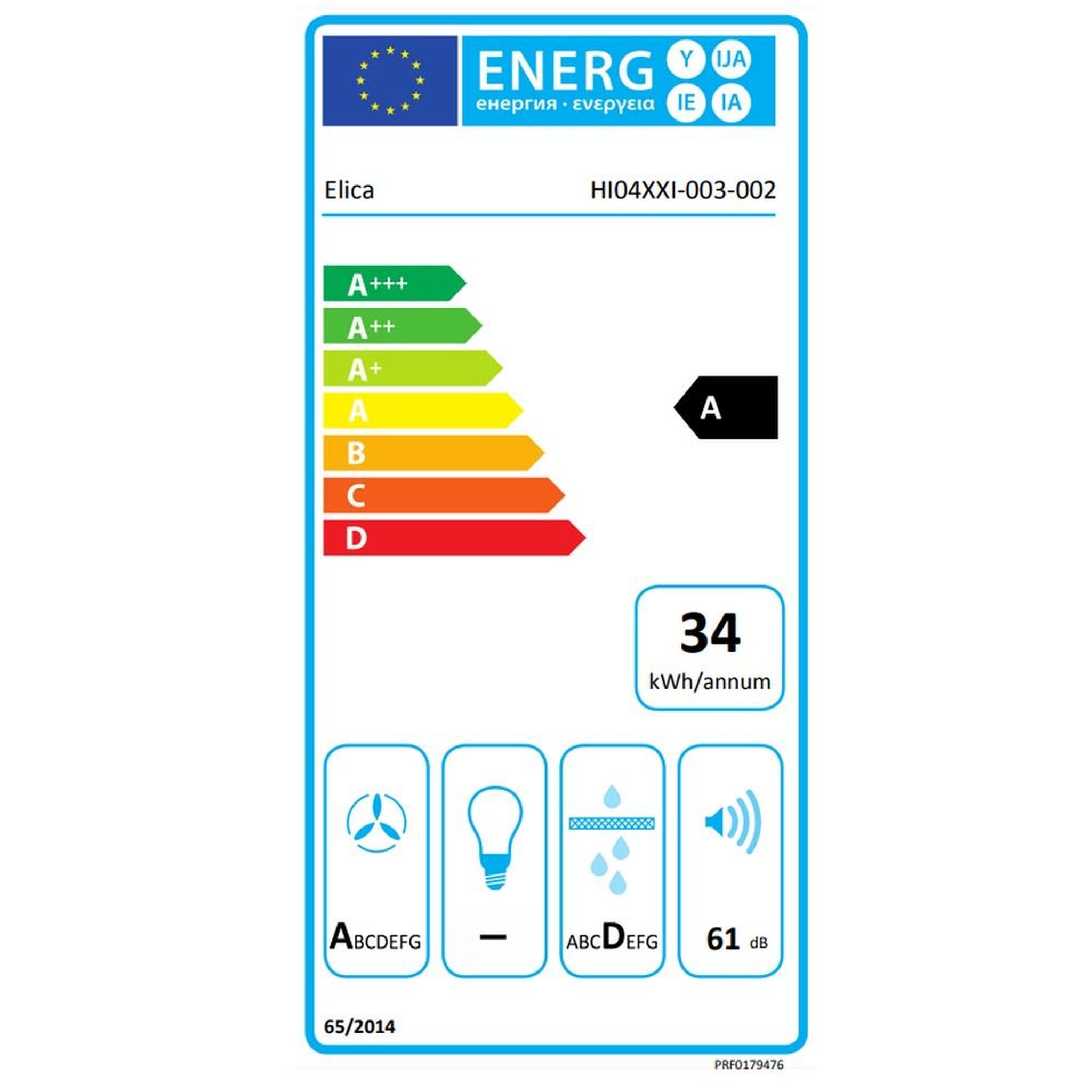 Voir la diapositive 2 : ELICA Table de cuisson aspirante induction 83cm 4 feux 7400w noir - prf0179476
