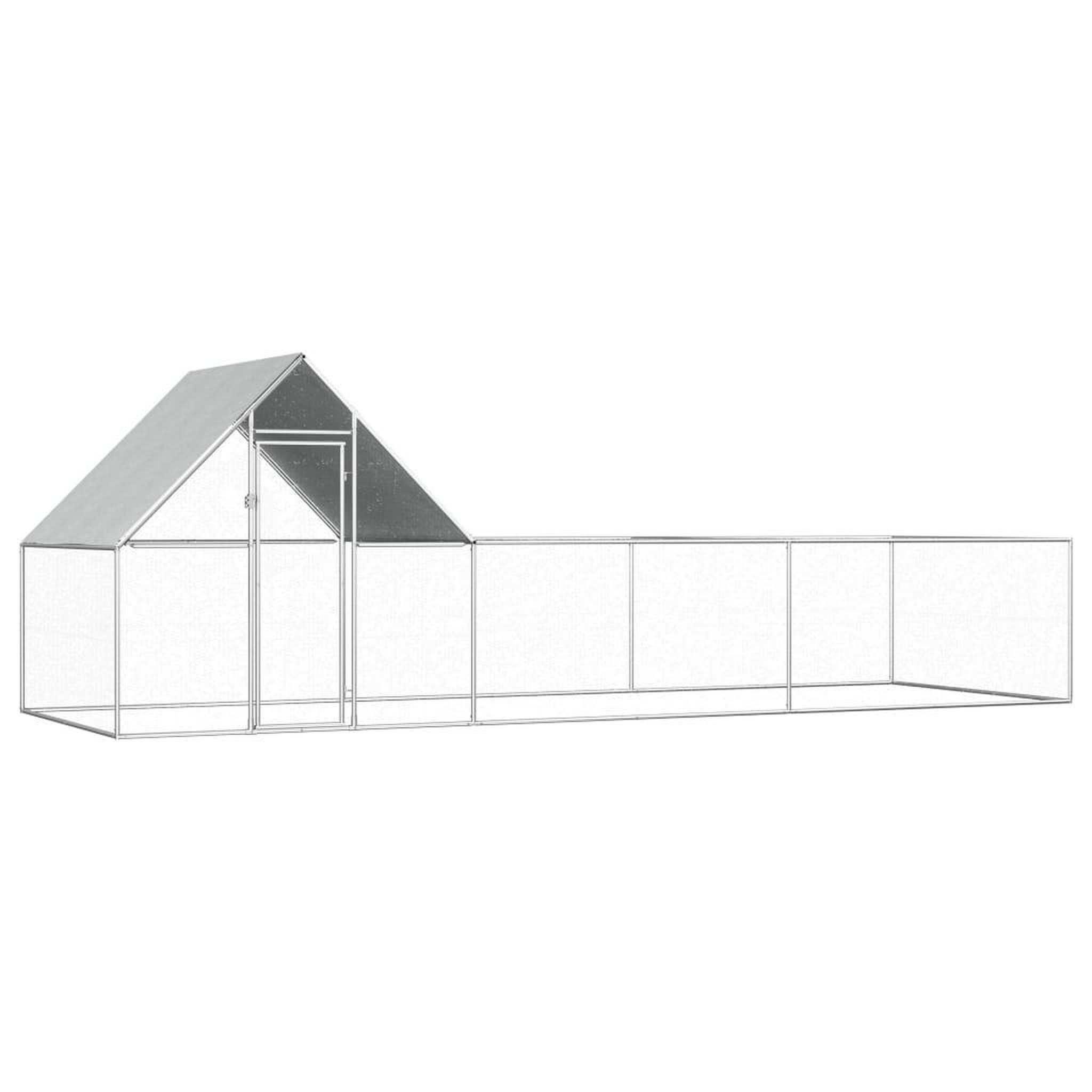 Voir la diapositive 1 : VIDAXL Poulailler 6 x 2 x 2 m Acier galvanise