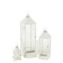 Voir la diapositive 3 : Paris Prix Lot de 3 Lanternes Tours en Bois  Cocoon  105cm Blanc