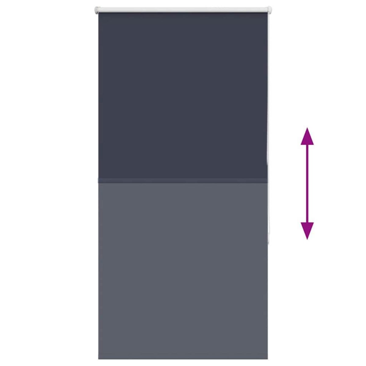 VIDAXL Store enrouleur occultant largeur du tissu 80,7 cm polyester