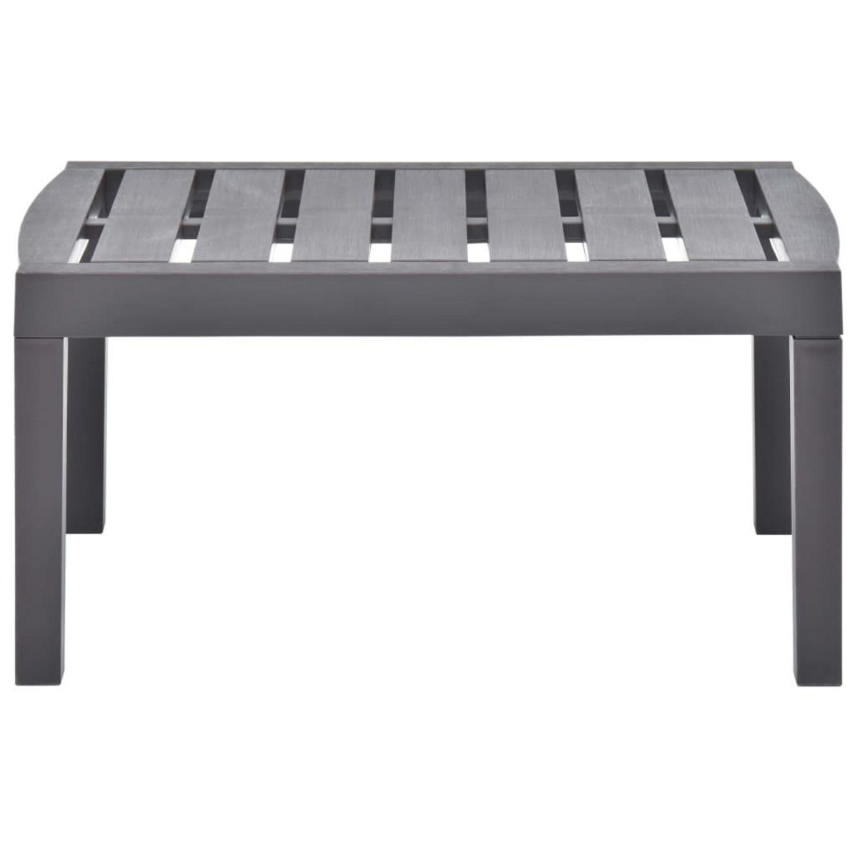 VIDAXL Table de jardin Moka 78x55x38 cm Plastique