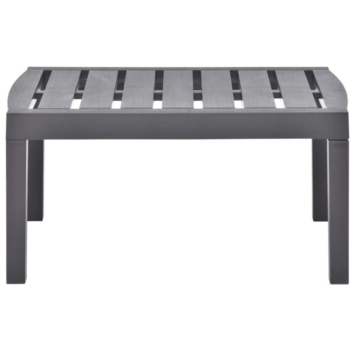 VIDAXL Table de jardin Moka 78x55x38 cm Plastique