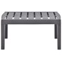 Voir la diapositive 2 : VIDAXL Table de jardin Moka 78x55x38 cm Plastique