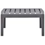 Voir la diapositive 2 : VIDAXL Table de jardin Moka 78x55x38 cm Plastique